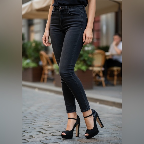 Miu Miu Isabelle Glitter SuedePeep Toe Heels